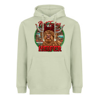 Matcha Highland Heifer Christmas Heavyweight Hoodie - RanaPortraitStore