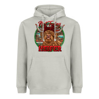 Moon Dust Highland Heifer Christmas Heavyweight Hoodie - RanaPortraitStore