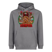 Storm Highland Heifer Christmas Heavyweight Hoodie - RanaPortraitStore