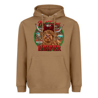 Toasted Coconut Highland Heifer Christmas Heavyweight Hoodie - RanaPortraitStore