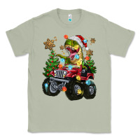 Matcha Christmas T-rex With Monster Truck Classic Tee - MaliasSmallBusiness