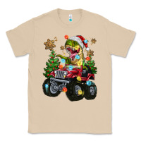 Mushroom Christmas T-rex With Monster Truck Classic Tee - MaliasSmallBusiness