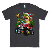 Smoke Christmas T-rex With Monster Truck Classic Tee - MaliasSmallBusiness