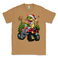 Toasted Coconut Christmas T-rex With Monster Truck Classic Tee - MaliasSmallBusiness