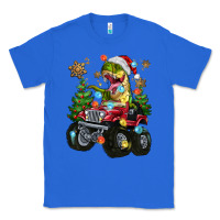 True Royal Christmas T-rex With Monster Truck Classic Tee - MaliasSmallBusiness