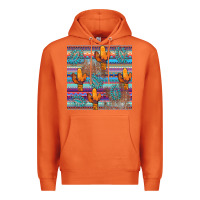 Carrot cactus gemstone seamless Premium Hoodie - AdoDesignShop