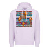 Lilac cactus gemstone seamless Premium Hoodie - AdoDesignShop