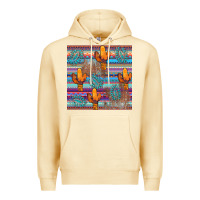 Pina Colada cactus gemstone seamless Premium Hoodie - AdoDesignShop
