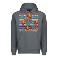 Rock cactus gemstone seamless Premium Hoodie - AdoDesignShop