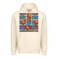 Sandshell cactus gemstone seamless Premium Hoodie - AdoDesignShop