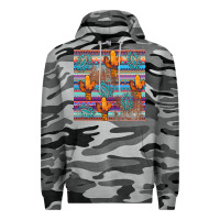 Slate Camo cactus gemstone seamless Premium Hoodie - AdoDesignShop