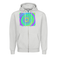 Dove Grey tie dye backround Zipper Hoodie - RanaPortraitStore