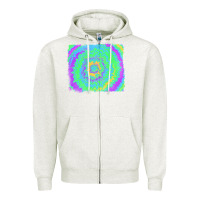 Oatmeal Heather tie dye backround Zipper Hoodie - RanaPortraitStore