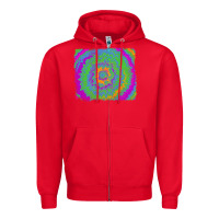 Red tie dye backround Zipper Hoodie - RanaPortraitStore