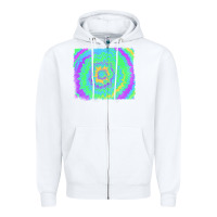 White tie dye backround Zipper Hoodie - RanaPortraitStore