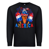 Black 4th of July America ice creams Premium Sweatshirt - Neo Western