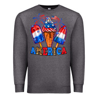 Charcoal Heather 4th of July America ice creams Premium Sweatshirt - Neo Western