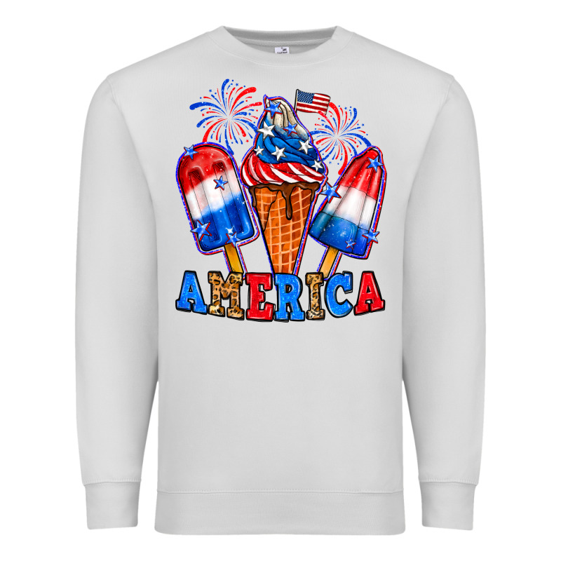 4th Of July America Ice Creams Premium Sweatshirt by Neo Western | Teevron