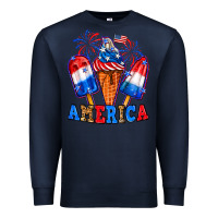 Navy 4th of July America ice creams Premium Sweatshirt - Neo Western