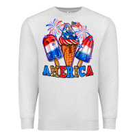 Oatmeal Heather 4th of July America ice creams Premium Sweatshirt - Neo Western