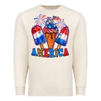 Sandshell 4th of July America ice creams Premium Sweatshirt - Neo Western