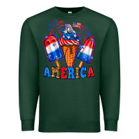 Sports Green 4th of July America ice creams Premium Sweatshirt - Neo Western