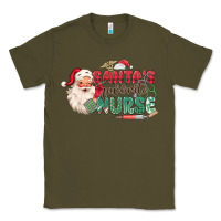 Army Green Santa's Favorite Nurse Classic Tee - MaliasSmallBusiness