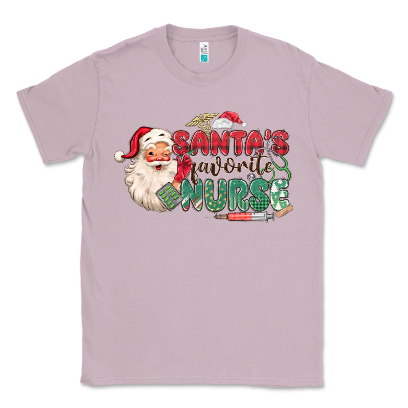 Santa's Favorite Nurse Classic Tee by MaliasSmallBusiness | Teevron