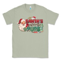 Matcha Santa's Favorite Nurse Classic Tee - MaliasSmallBusiness