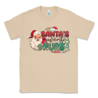 Mushroom Santa's Favorite Nurse Classic Tee - MaliasSmallBusiness