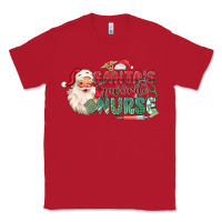 Red Santa's Favorite Nurse Classic Tee - MaliasSmallBusiness