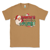 Toasted Coconut Santa's Favorite Nurse Classic Tee - MaliasSmallBusiness