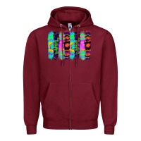 Tie Dye Brushstrokes Zipper Hoodie | Teevron