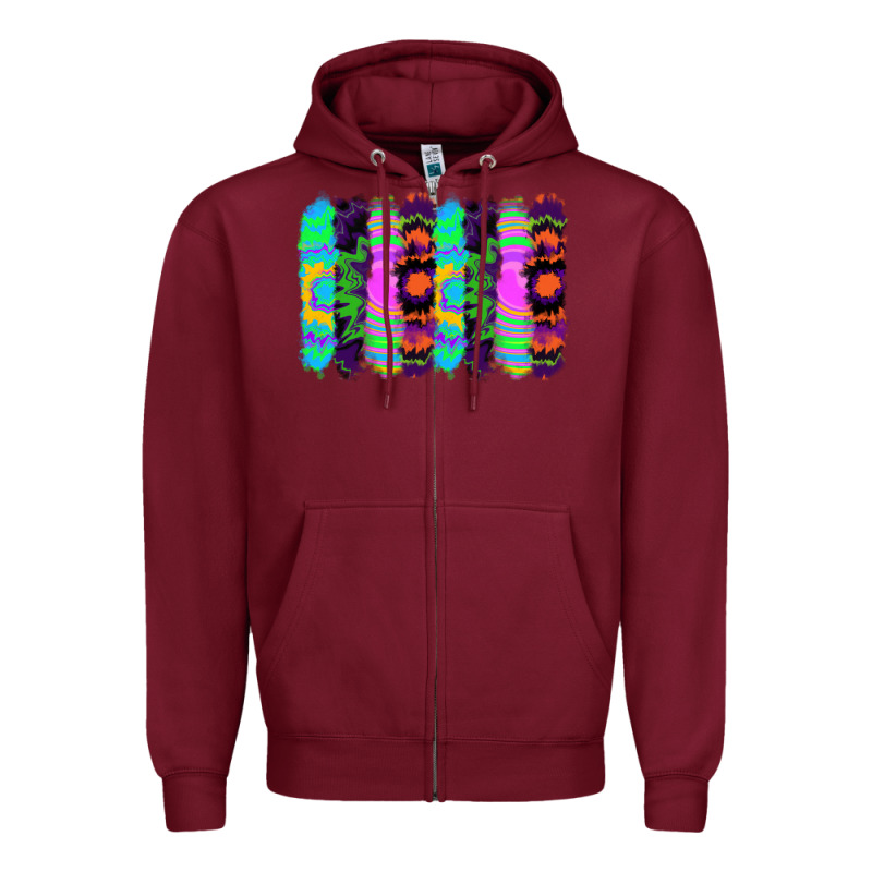 Tie Dye Brushstrokes Zipper Hoodie by RanaPortraitStore | Teevron