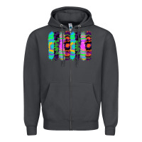 Smoke tie dye brushstrokes Zipper Hoodie - RanaPortraitStore