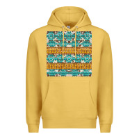 Antique Gold aztec cowhide seamless Premium Hoodie - AdoDesignShop