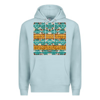 Blue Mist aztec cowhide seamless Premium Hoodie - AdoDesignShop