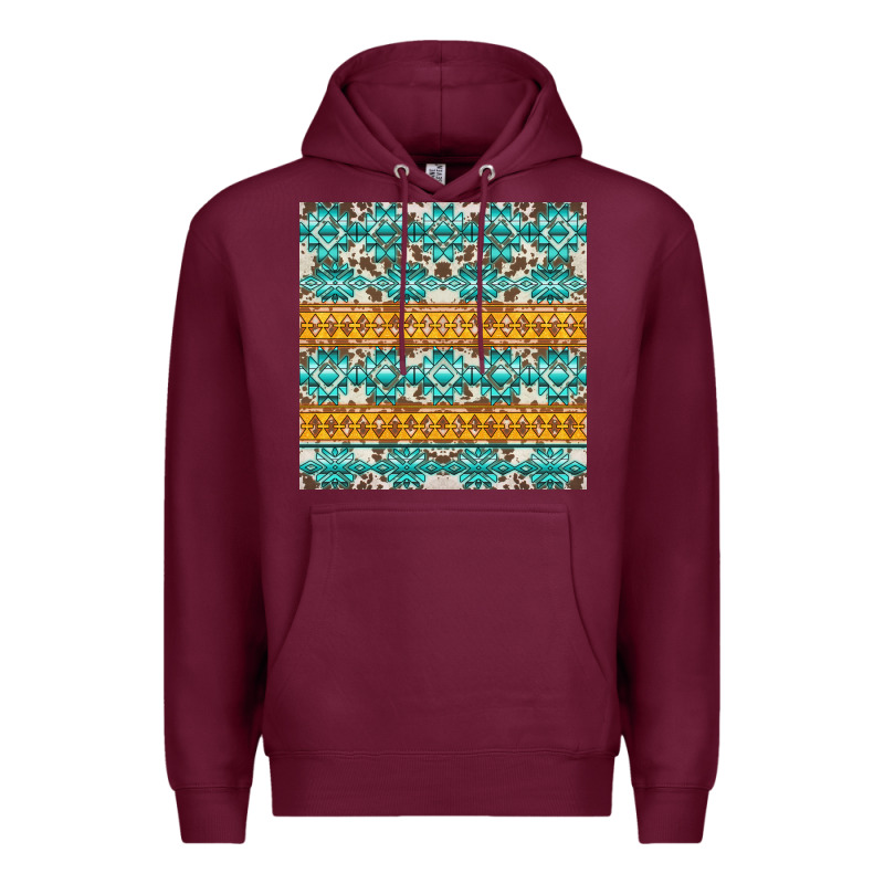 Aztec Cowhide Seamless Premium Hoodie by AdoDesignShop | Teevron