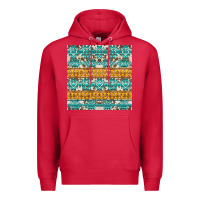 Cardinal aztec cowhide seamless Premium Hoodie - AdoDesignShop