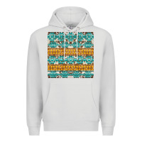 Dove Grey aztec cowhide seamless Premium Hoodie - AdoDesignShop