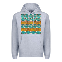 Heather Grey aztec cowhide seamless Premium Hoodie - AdoDesignShop