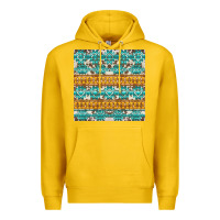 Lemon aztec cowhide seamless Premium Hoodie - AdoDesignShop