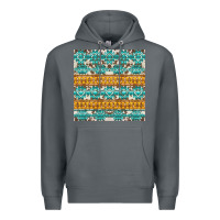 Rock aztec cowhide seamless Premium Hoodie - AdoDesignShop