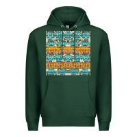 Sports Green aztec cowhide seamless Premium Hoodie - AdoDesignShop