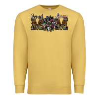 Antique Gold proud army mom Premium Sweatshirt - SublimationCraftShop