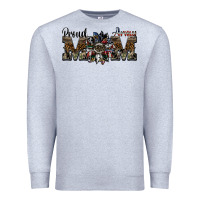 Heather Grey proud army mom Premium Sweatshirt - SublimationCraftShop