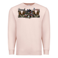 Pale Pink proud army mom Premium Sweatshirt - SublimationCraftShop