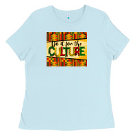 Baby Blue do it for the culture mousepad Ladies Tee - BarkalooDesign