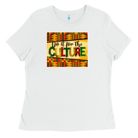 White do it for the culture mousepad Ladies Tee - BarkalooDesign