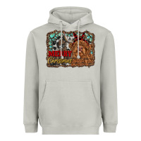 Merry Christmas Highland Cow Heavyweight Hoodie | Teevron